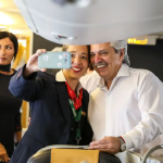 El primer viaje como Presidente