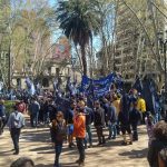 Manifestación en defensa de Cristina y la democracia