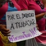 Miltantes travesti/trans se movilizan por el cumplimiento del cupo laboral