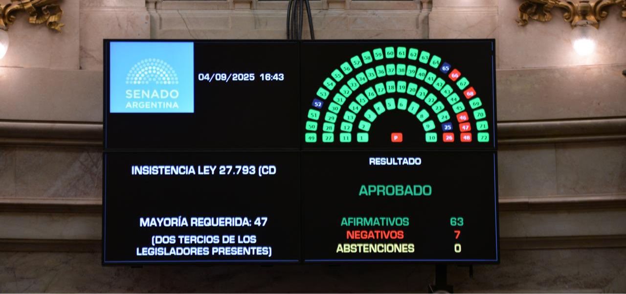 Lee más sobre el artículo Chau al veto de Milei: El Senado ratificó la Ley de Emergencia en Discapacidad