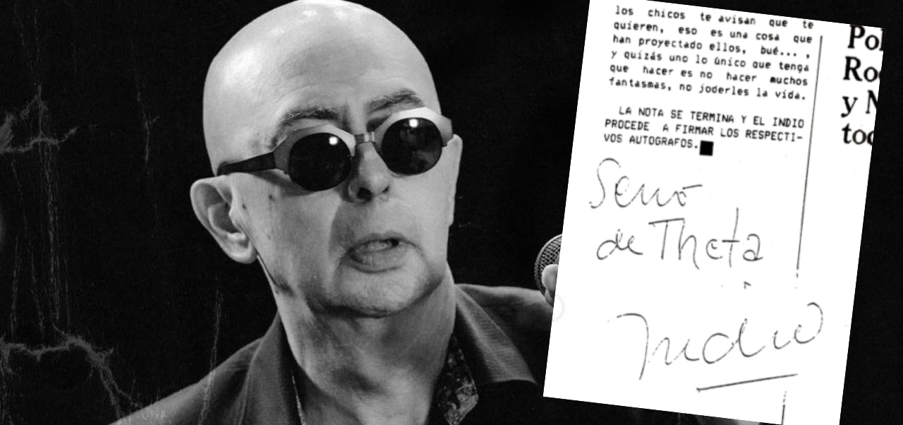 Lee más sobre el artículo El día que alumnos del Politécnico entrevistaron al Indio Solari: una joya de 1992 en la UNR